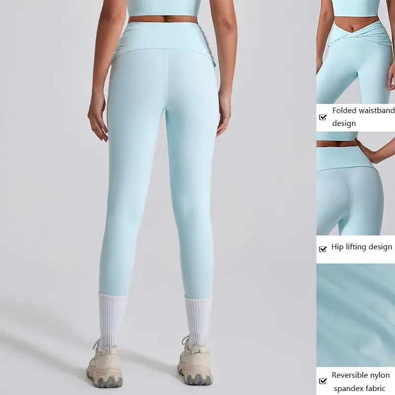 Butter smooth bow V high waisted yoga set