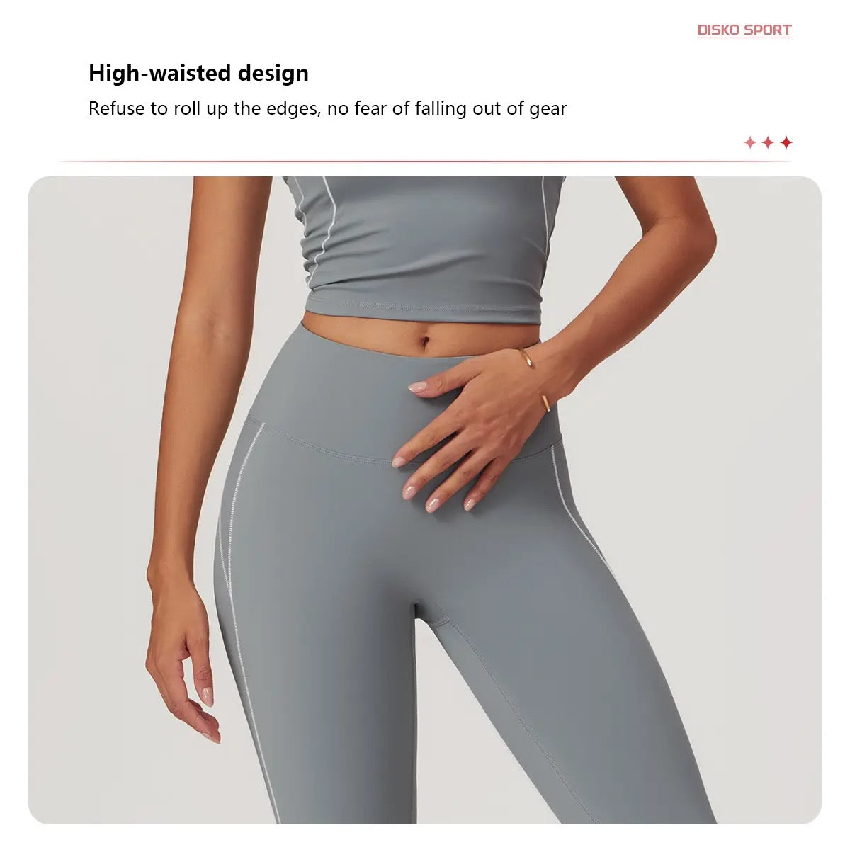 Side wide line U neck build in pad Bra flared legging yoga set