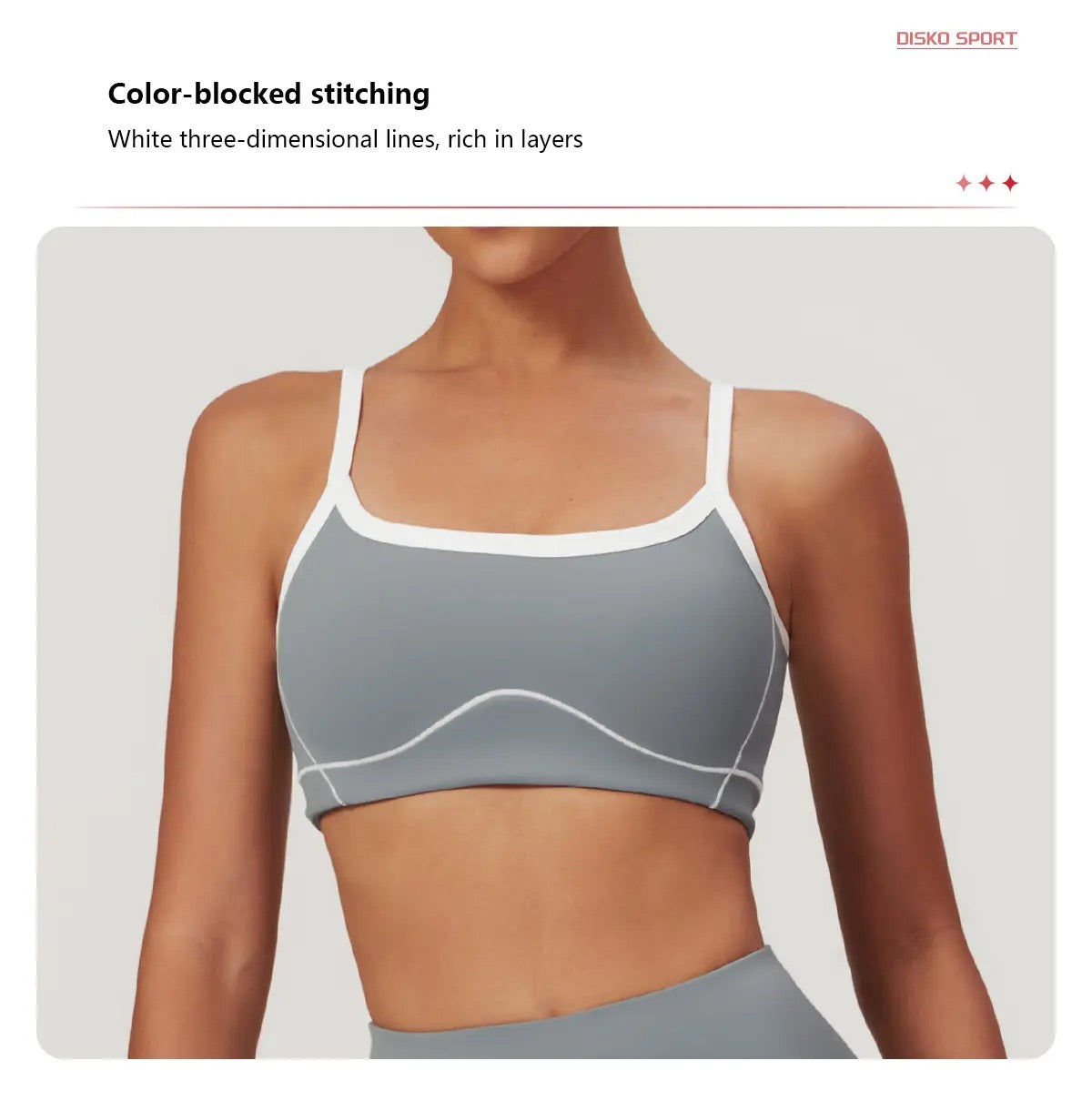 Side wide line U neck build in pad Bra flared legging yoga set
