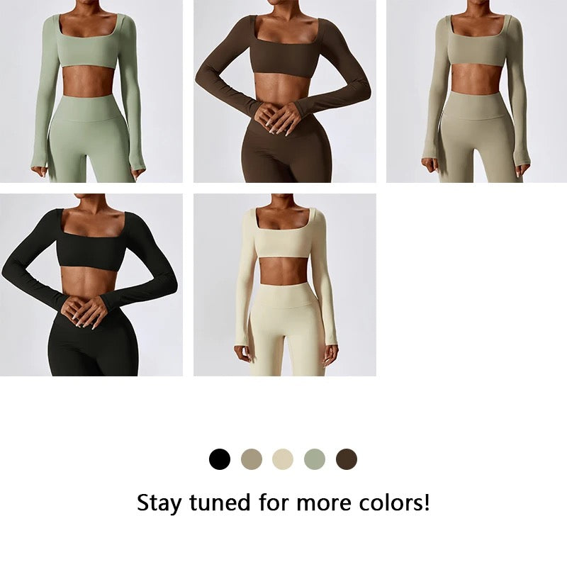 Fitness micro-flare sustainable yoga set