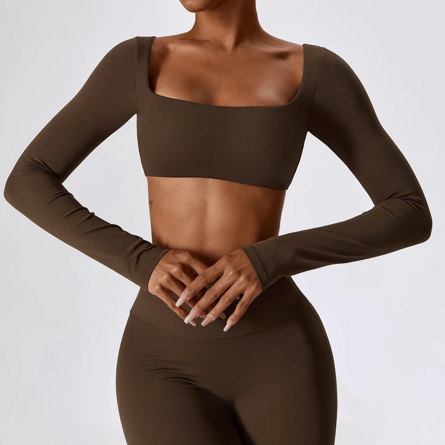 Fitness micro-flare sustainable yoga set