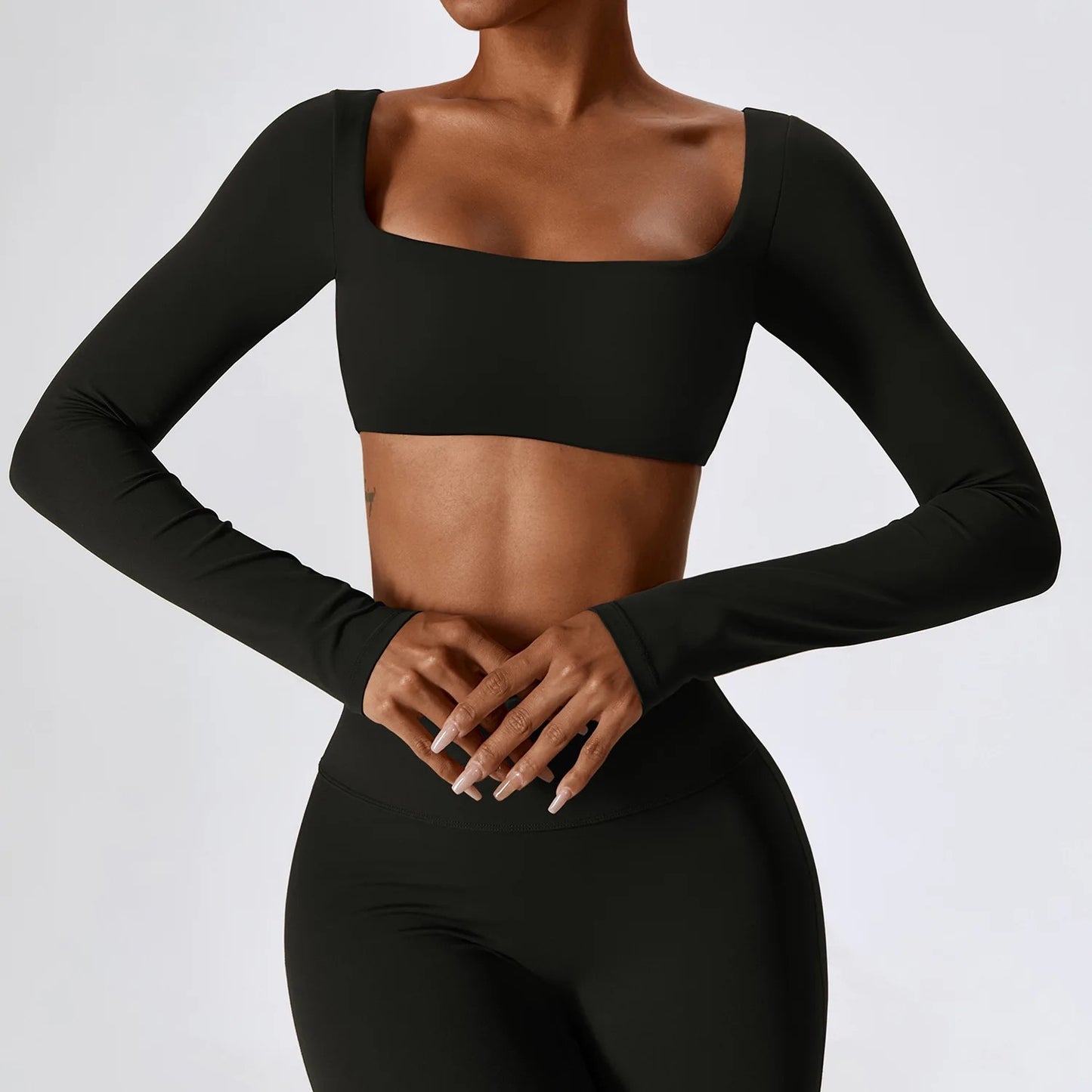 Fitness micro-flare sustainable yoga set