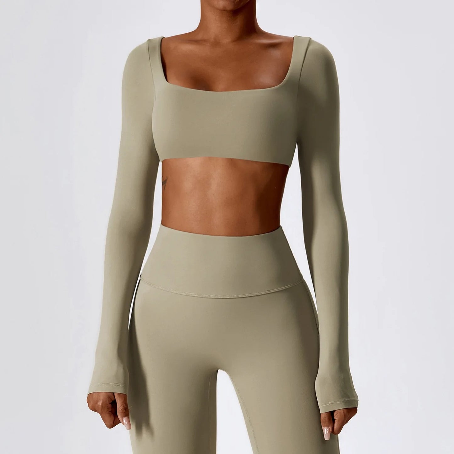 Fitness micro-flare sustainable yoga set