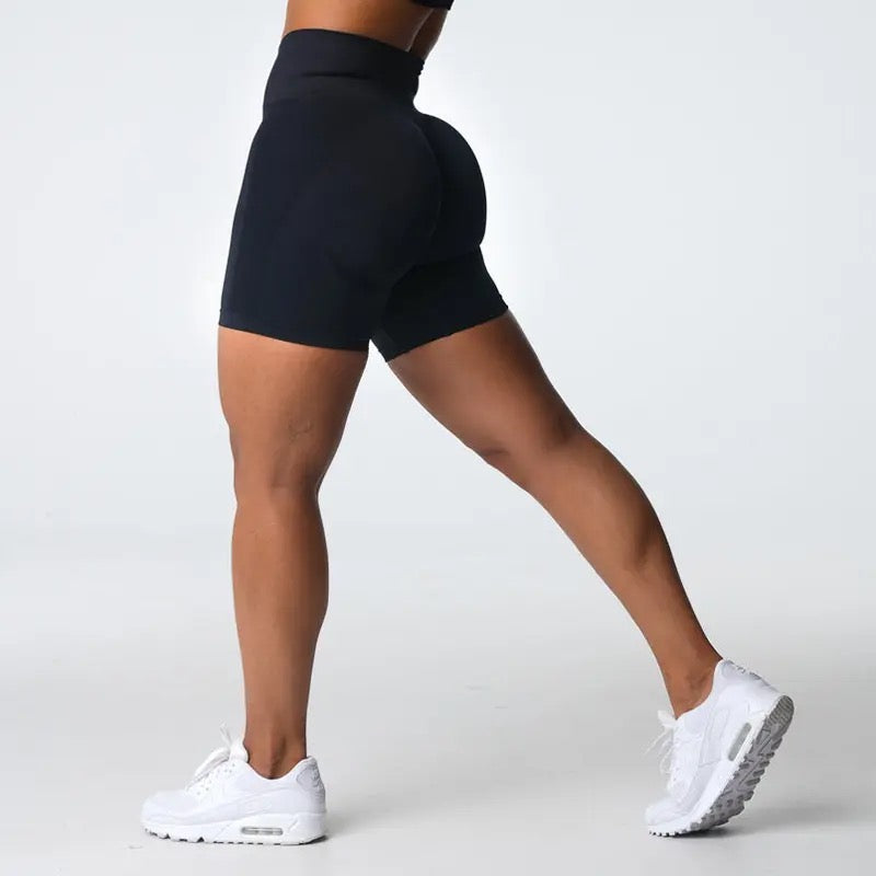 Seamless booty high waisted scrunch bum compression workout short