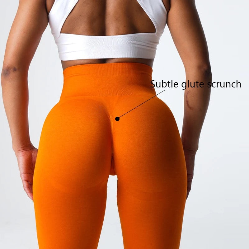 Seamless scrunch butt lift high waisted gym legging