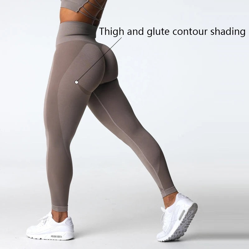 Seamless scrunch butt lift high waisted gym legging