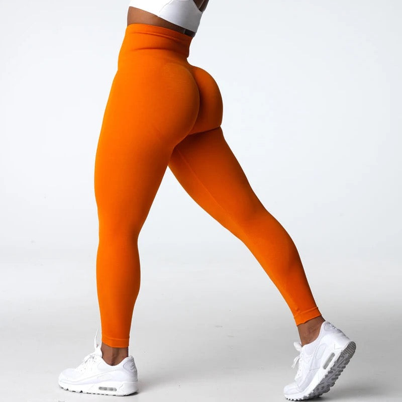 Seamless scrunch butt lift high waisted gym legging
