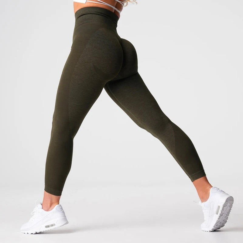 Seamless scrunch butt lift high waisted gym legging