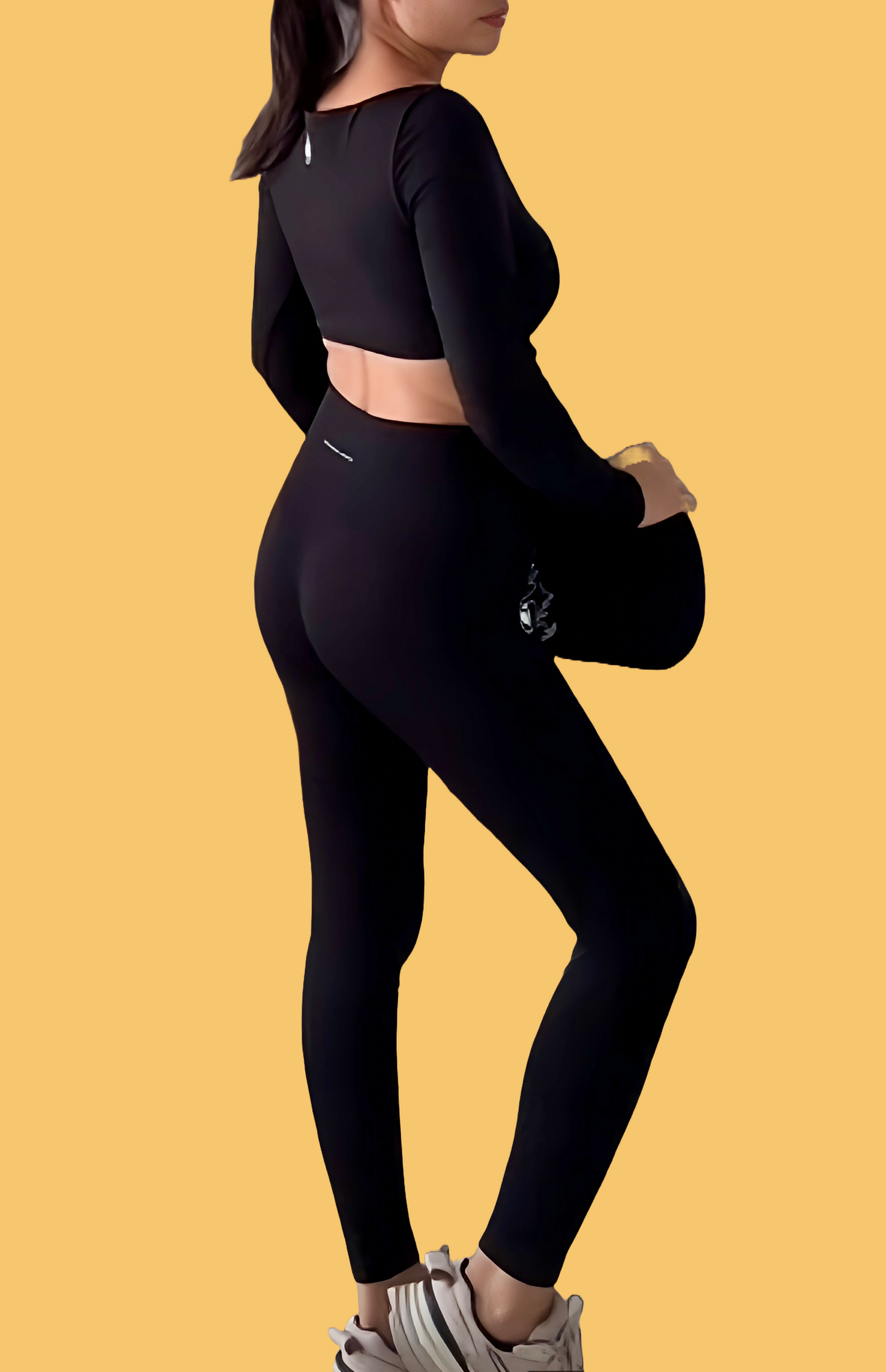 Seamless high waisted scrunchie back legging